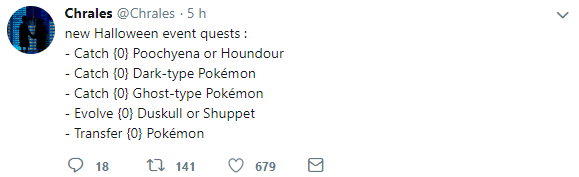 Allégations de Pokémon Go pour Halloween