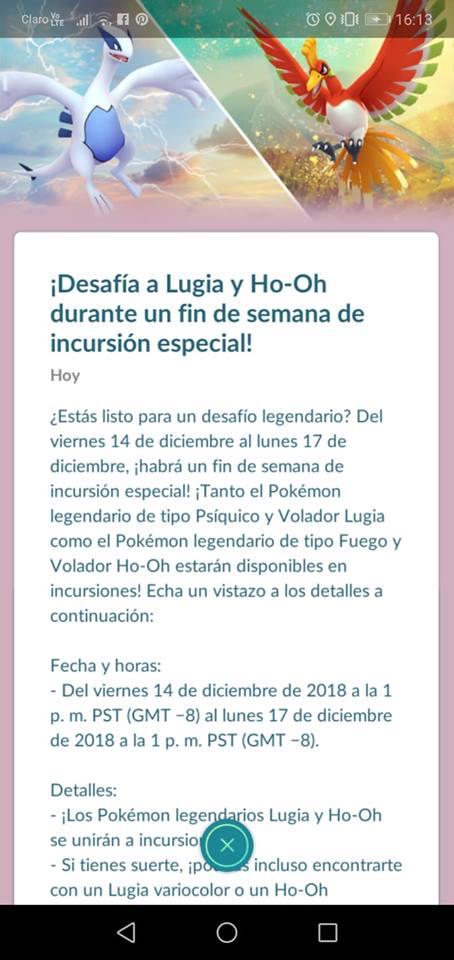 Niantic dá Lugia na faixa para quem foi ao evento frustrante de Pokémon GO  - TecMundo